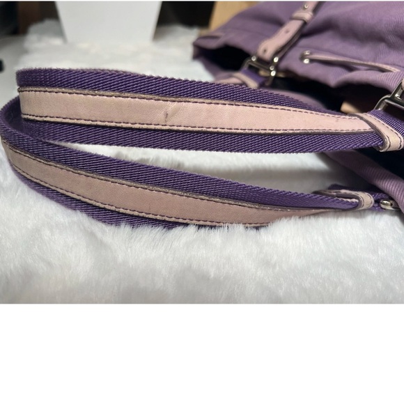 Yves Saint Laurent 19.5x16”Purple Bag   - YSL Purple Tote - Picture 10 of 12